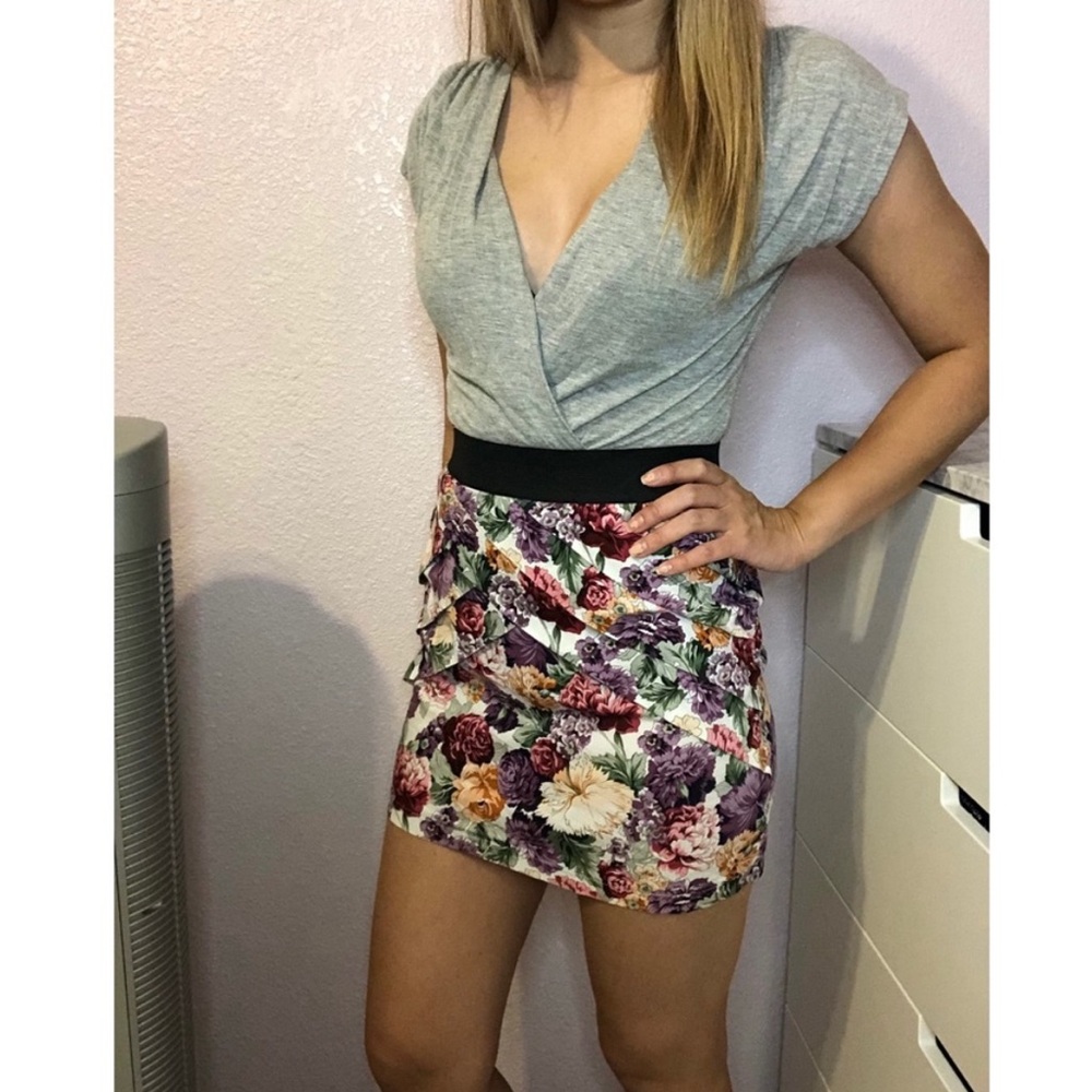 Floral mini dress
